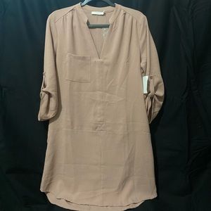 Vintage Pink 3/4 Sleeved Dress